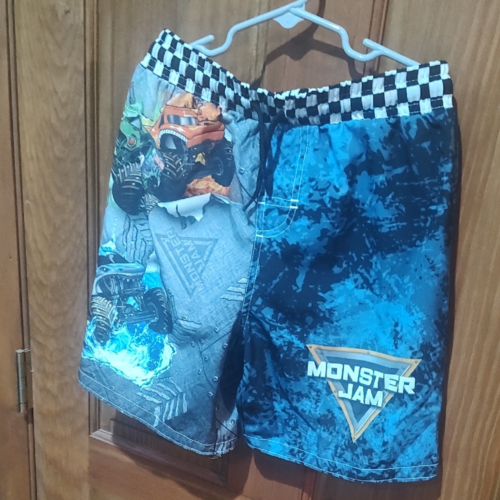 Blue and Gray Men's Shorts